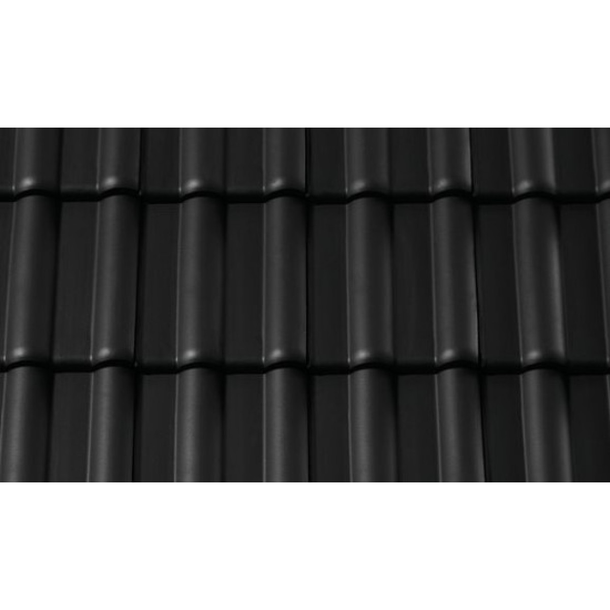 Керамическая черепица Creaton Maxima PRO черный матовый ангобированный