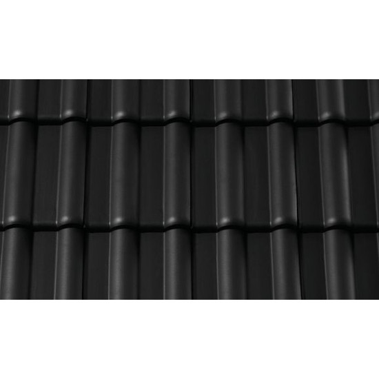 Керамическая черепица Creaton Maxima PRO черный матовый