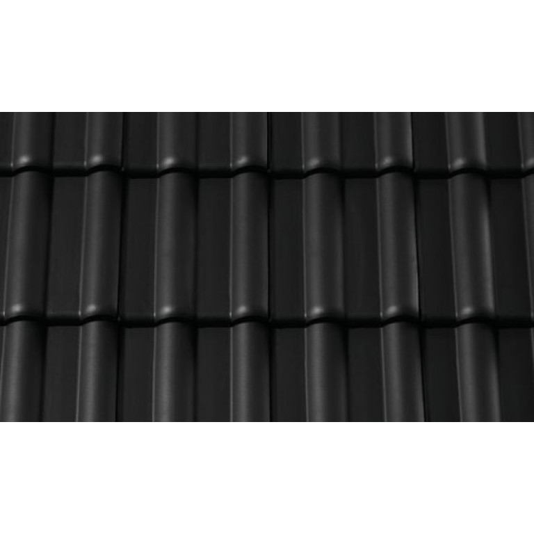 Керамическая черепица Creaton Maxima PRO черный матовый