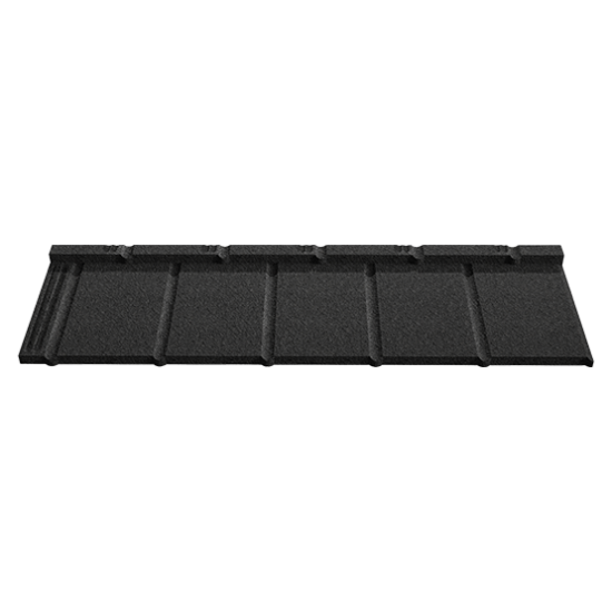 Композитная черепица Novatik Natura Slate dark moon (черный)
