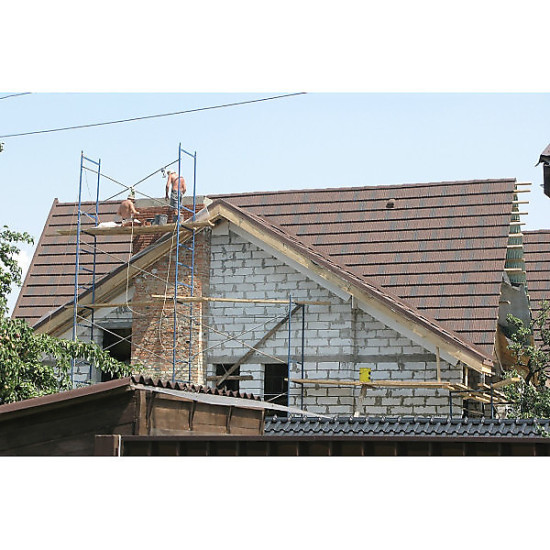 Композитная черепица Metrotile Woodshake Walnut