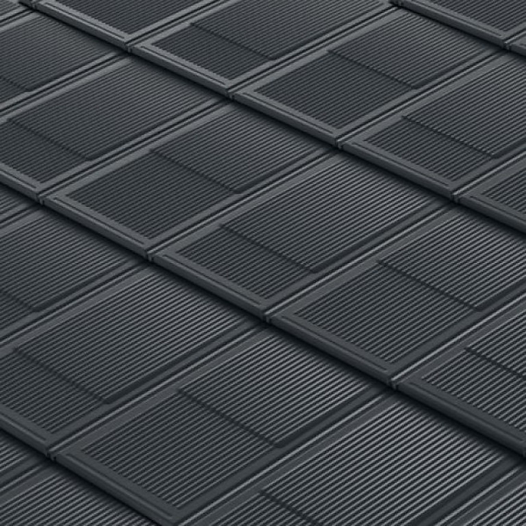 Композитна черепиця Metrotile I-Shingle Матове деревне вугілля