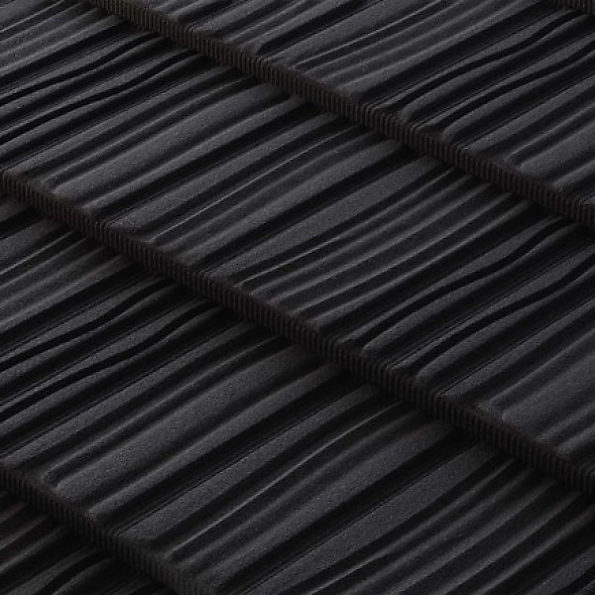 Композитная черепица Metrotile Woodshake Coal Black