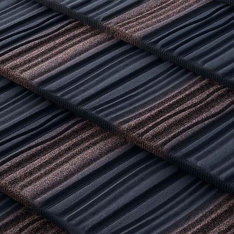 Композитная черепица Metrotile Woodshake Walnut