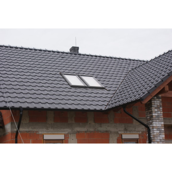 Керамическая черепица Braas Rubin 9V Германия Антрацит