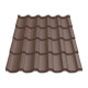 Металлочерепица Tile Модерн Индия 0,39 мм RAL 8017 шоколадно-коричневый