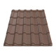 Металлочерепица Tile Ретро Индия 0,39 мм RAL 8017 шоколадно-коричневый