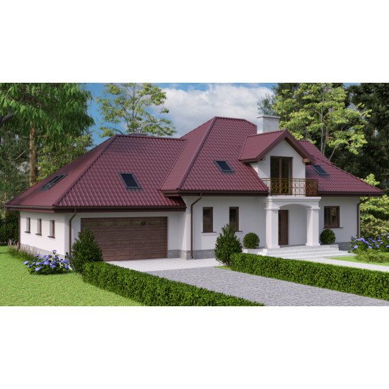Металлочерепица Tile Ретро Словакия 0,45 мм RAL 3009 вишневый