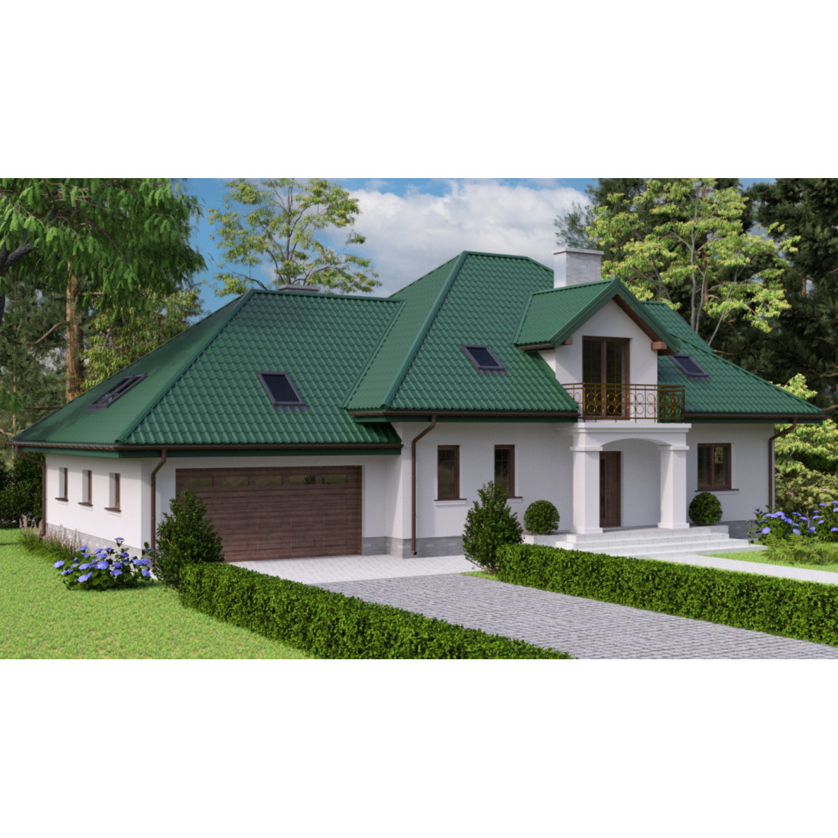 Металлочерепица Tile Ретро Индия 0,43 мм RAL 6005 зеленый