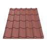 Металлочерепица Tile Ретро Словакия 0,45 мм RAL 3009 красный