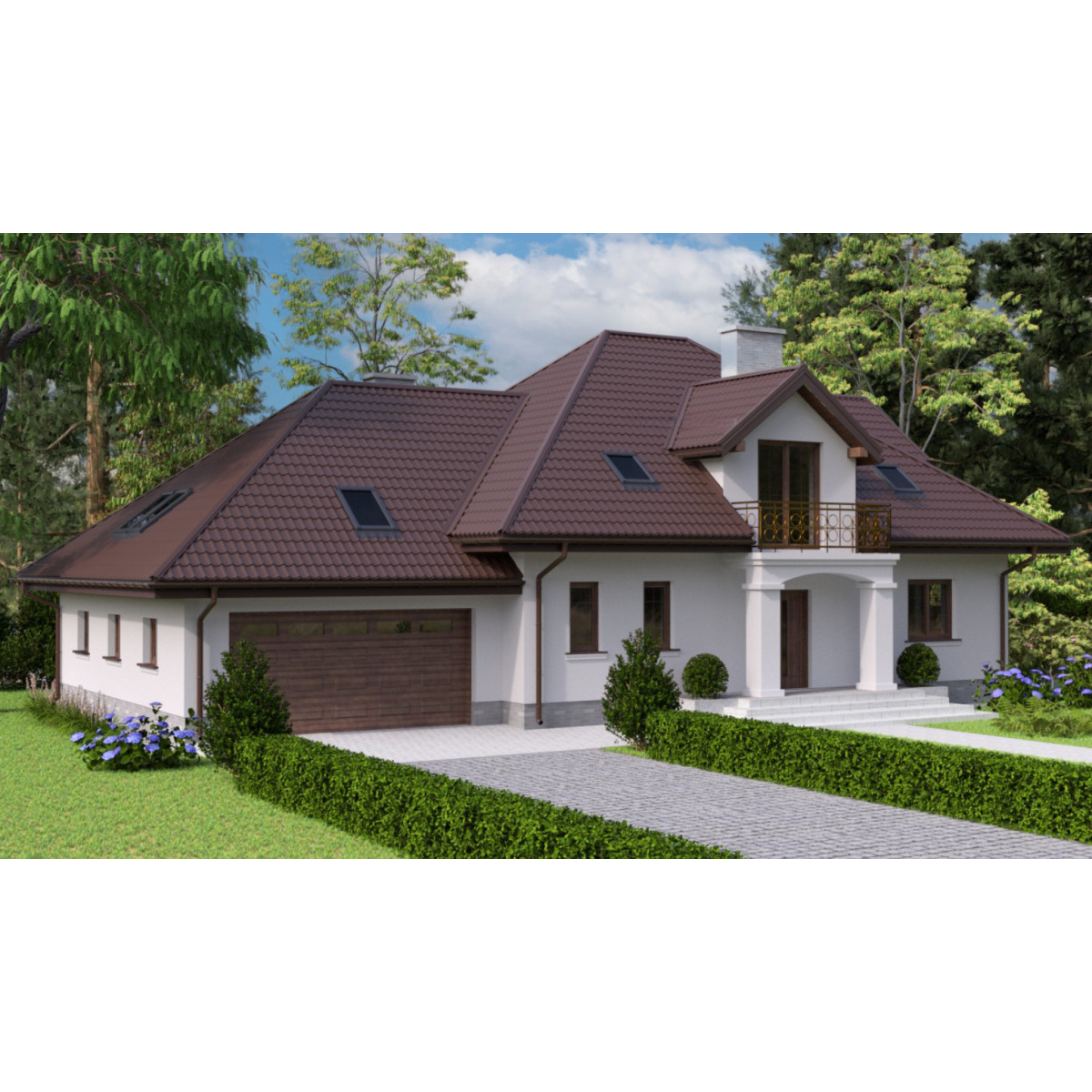 Металлочерепица Tile Модерн Индия 0,39 мм RAL 8017 шоколадно-коричневый