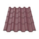 Металлочерепица Tile Премиум Индия 0,39 мм RAL 3009 вишневый
