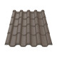 Металлочерепица Tile Премиум Украина 0,45 мм RAL 8019 темно-коричневый