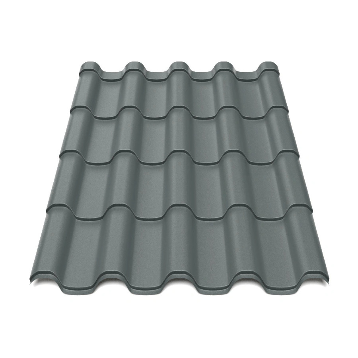 Металлочерепица Tile Премиум Словакия 0,45 мм RAL 7024 серый