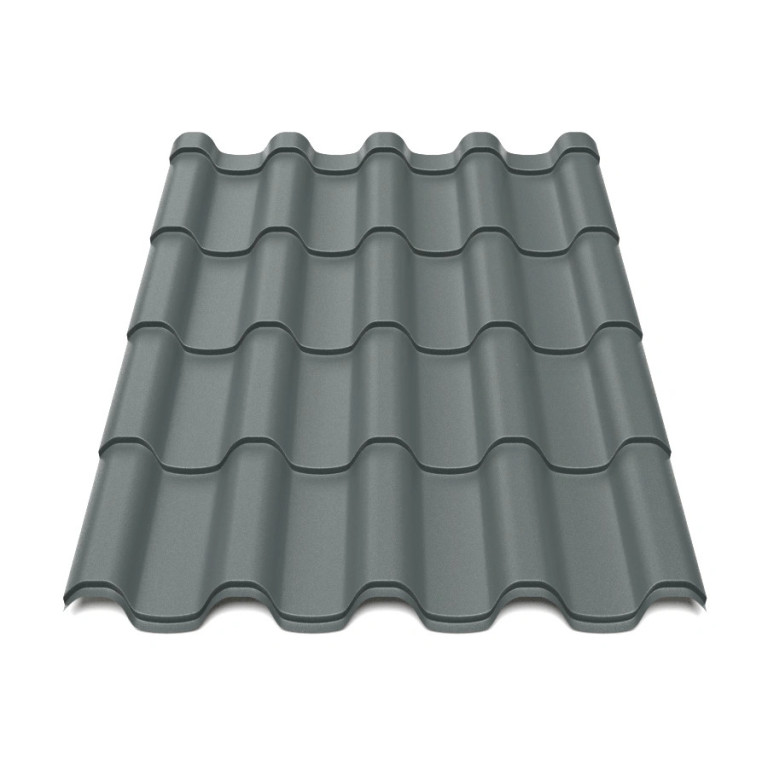 Металлочерепица Tile Премиум Словакия 0,45 мм RAL 7024 серый