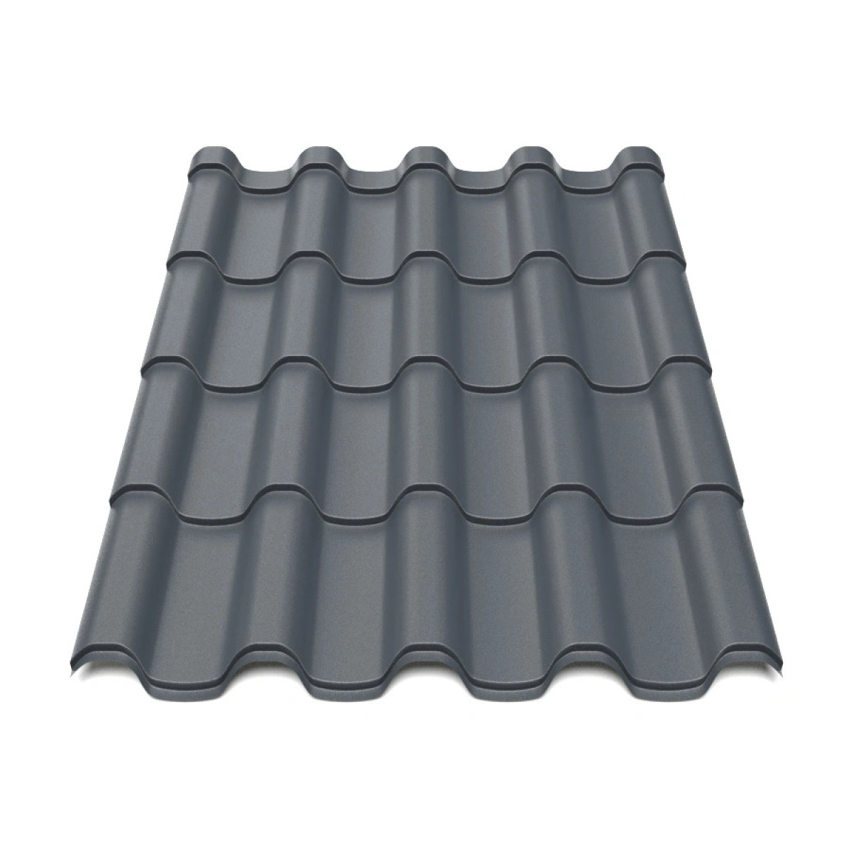 Металлочерепица Tile Премиум Словакия 0,5 мм RAL 7016 графит