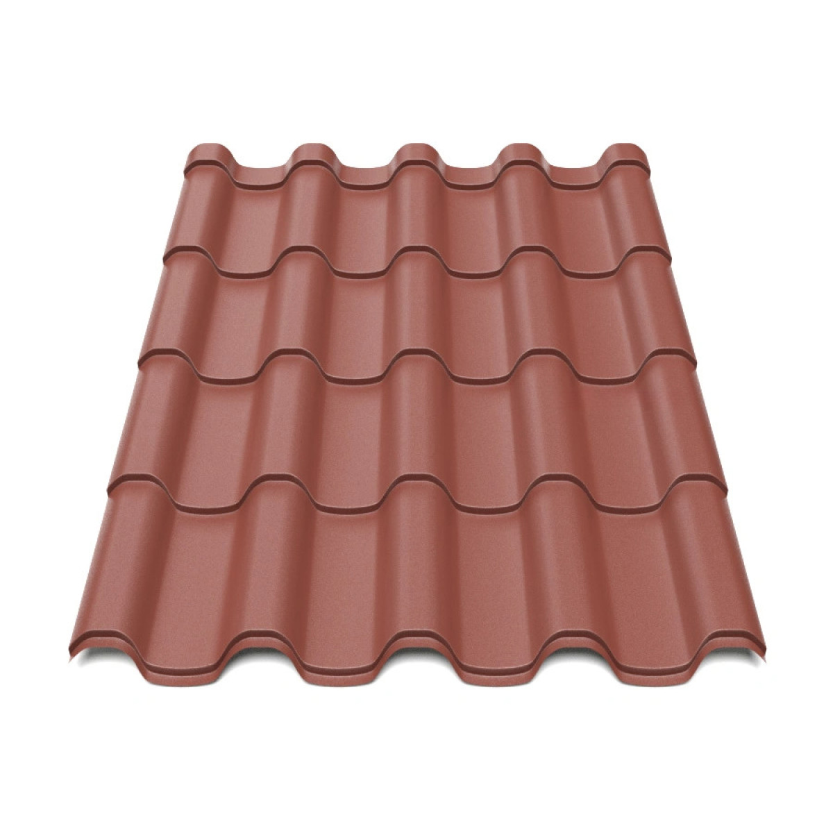 Металлочерепица Tile Премиум Словакия 0,45 мм RAL 3005 красный