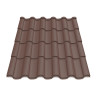 Металлочерепица Tile Элегант Индия 0,39 мм RAL 8017 шоколадно-коричневый