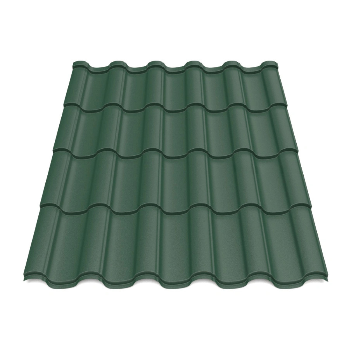 Металлочерепица Tile Элегант Германия 0,5 мм RAL 6005 зеленый