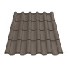 Металлочерепица Tile Элегант Словакия 0,45 мм RAL 8019 темно-коричневый