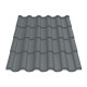 Металлочерепица Tile Элегант Индия 0,43 мм RAL 7024 серый