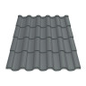 Металлочерепица Tile Элегант Индия 0,43 мм RAL 7024 серый