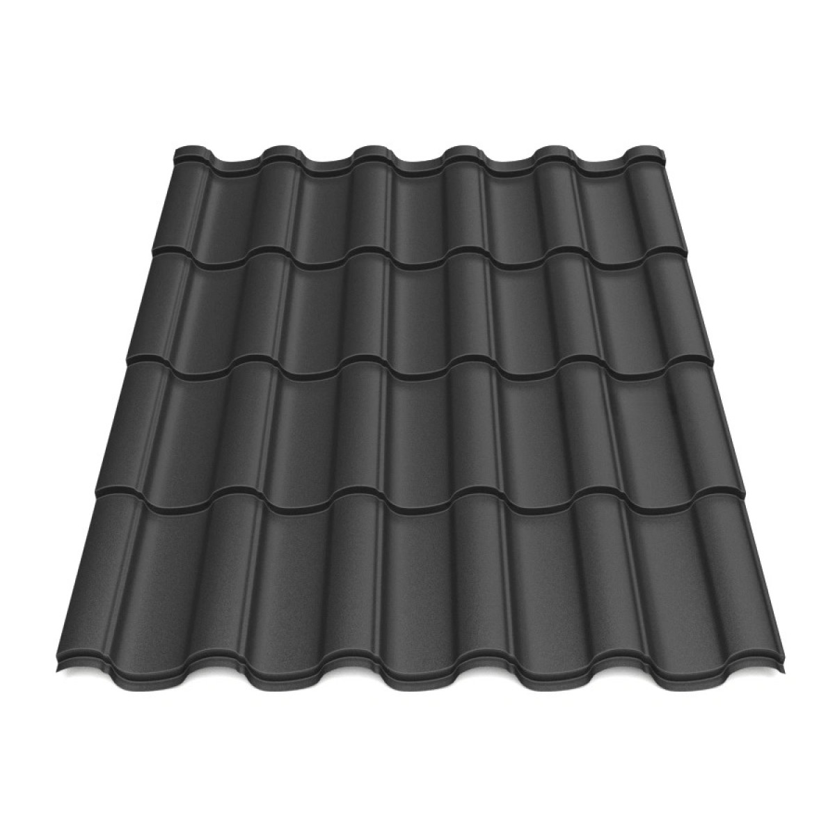 Металлочерепица Tile Элегант Словакия 0,5 мм RAL 9005 черный