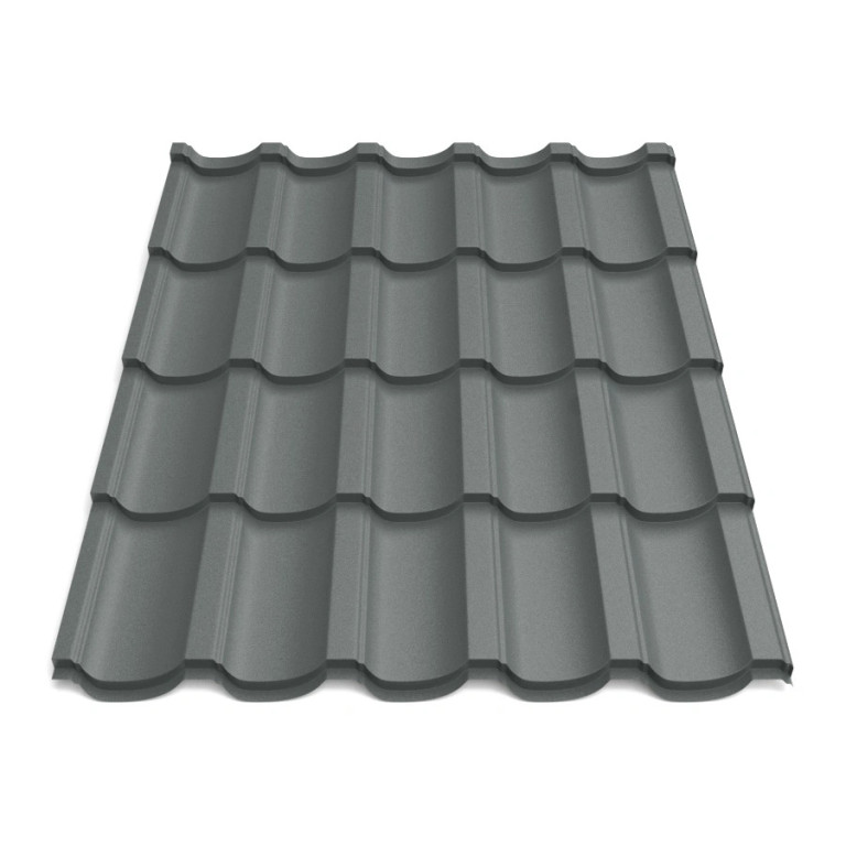 Металлочерепица Tile Модерн Украина 0,45 мм RAL 7024 серый