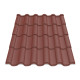 Металлочерепица Tile Элегант Словакия 0,45 мм RAL 3005 красный