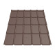Металлочерепица Tile Элит «волна» Индия 0,43 мм RAL 8017 шоколадно-коричневый
