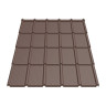 Металлочерепица Tile Элит «волна» Индия 0,43 мм RAL 8017 шоколадно-коричневый