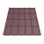 Металлочерепица Tile Элит «волна» Словакия 0,45 мм RAL 3009 вишневый
