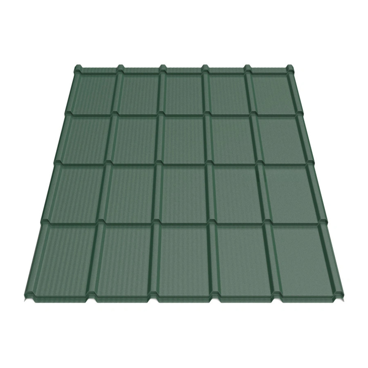 Металлочерепица Tile Элит «волна» Словакия 0,5 мм RAL 6005 зеленый