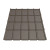 Металлочерепица Tile Элит «волна» Германия 0,5 мм RAL 8019 темно-коричневый