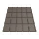 Металлочерепица Tile Элит «волна» Германия 0,5 мм RAL 8019 темно-коричневый