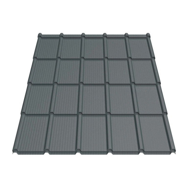 Металлочерепица Tile Элит «волна» Германия 0,5 мм RAL 7016 графит