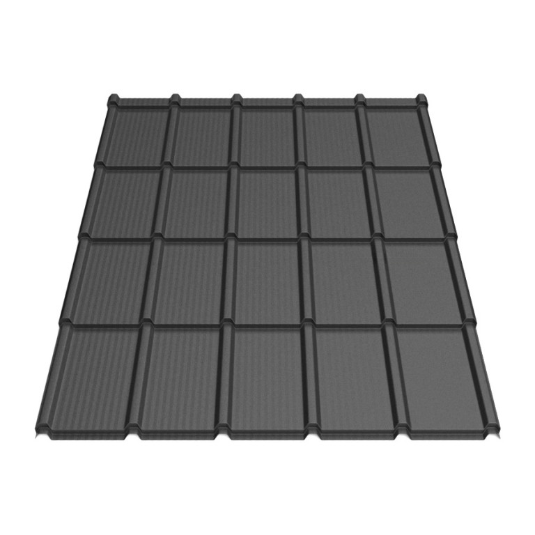 Металлочерепица Tile Элит «волна» Словакия 0,5 мм RAL 9005 черный