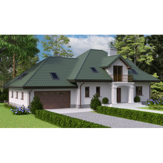 Металлочерепица Tile Модерн Индия 0,43 мм RAL 6005 зеленый