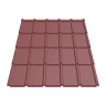 Металлочерепица Tile Элит «волна» Словакия 0,45 мм RAL 3005 красный