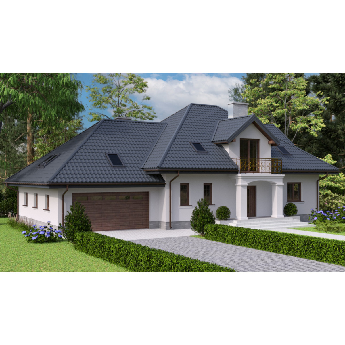 Металлочерепица Tile Модерн Словакия 0,5 мм RAL 7016 графит