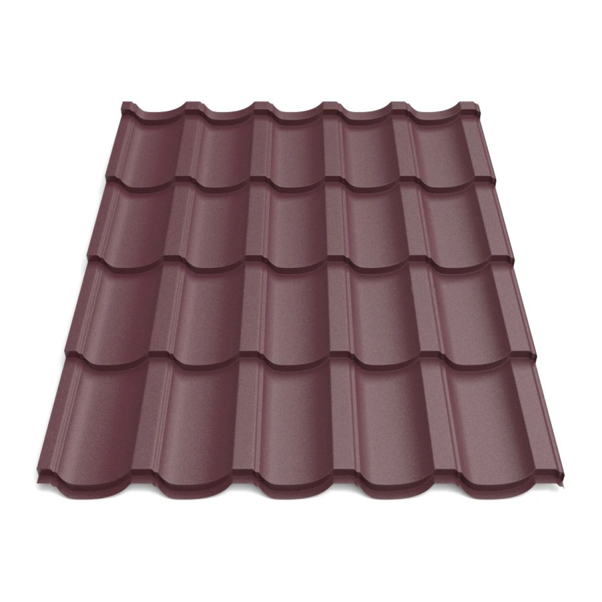 Металлочерепица Tile Модерн Словакия 0,45 мм RAL 3009 вишневый
