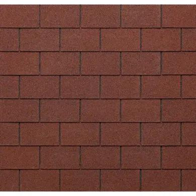 Битумная черепица Tegola Eco Roof Rectangular Mixed Red