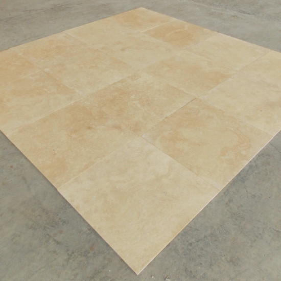 Плитка из травертина Filled&Honed Extra Light Selection 1.2*61*61 см