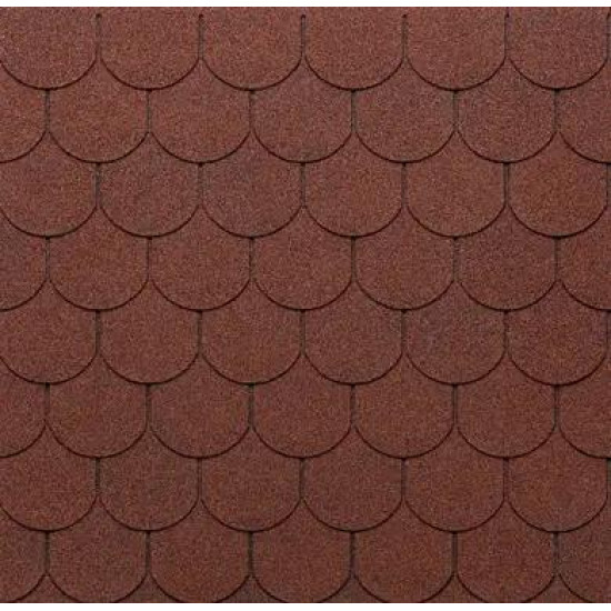 Битумная черепица Tegola Eco Roof Traditional Mixed Red