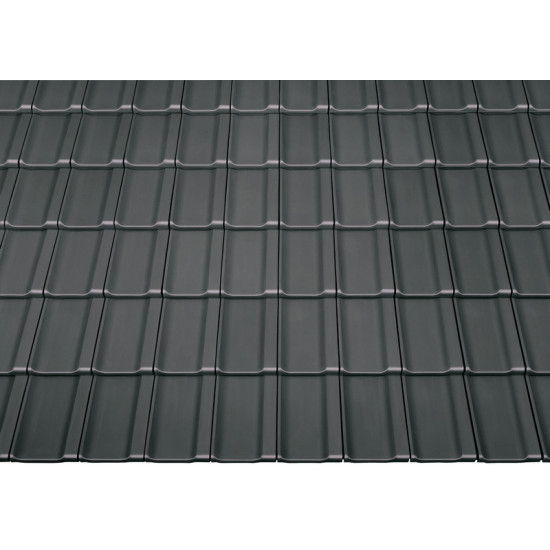 Керамическая черепица Braas Topaz 11V Антрацит