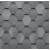 Битумная черепица Tegola Eco Roof Hexagonal Mixed Slate