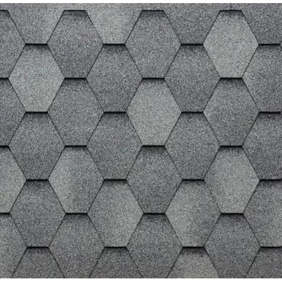 Битумная черепица Tegola Eco Roof Hexagonal Mixed Slate