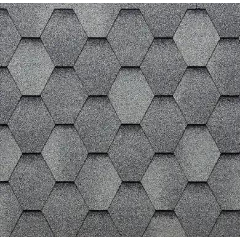 Битумная черепица Tegola Eco Roof Hexagonal Mixed Slate