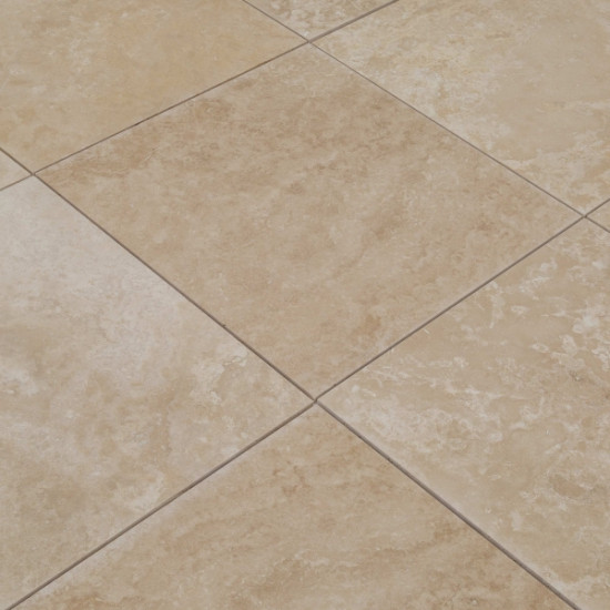 Плитка из травертина Classic Filled&Honed 1.2*61*61 см
