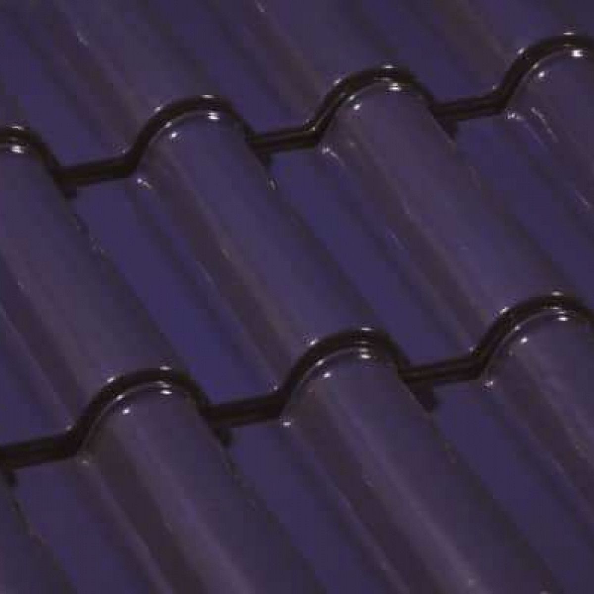 Керамическая черепица Umbelino TILE Glazed Синяя